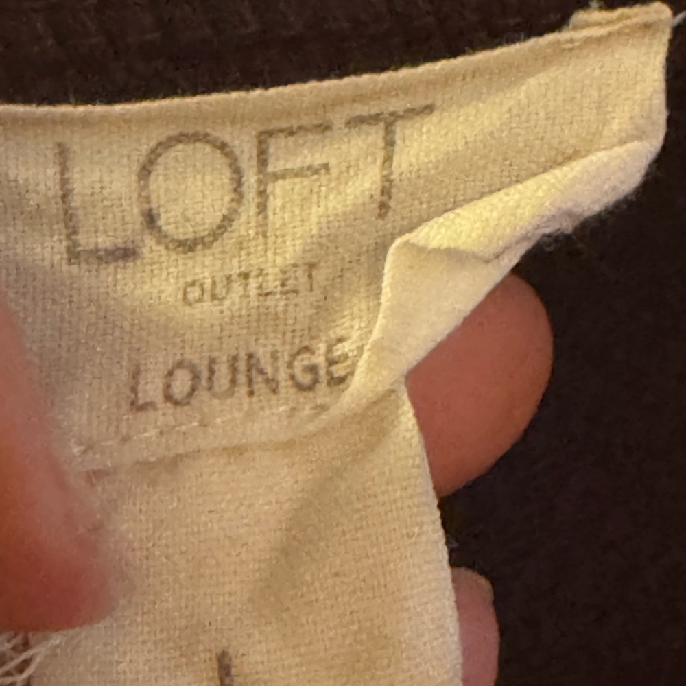 Loft Outlet Purple Lounge Tunic Top Large - Picture 2 of 2